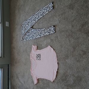 Leopard Printed Two Piece Set